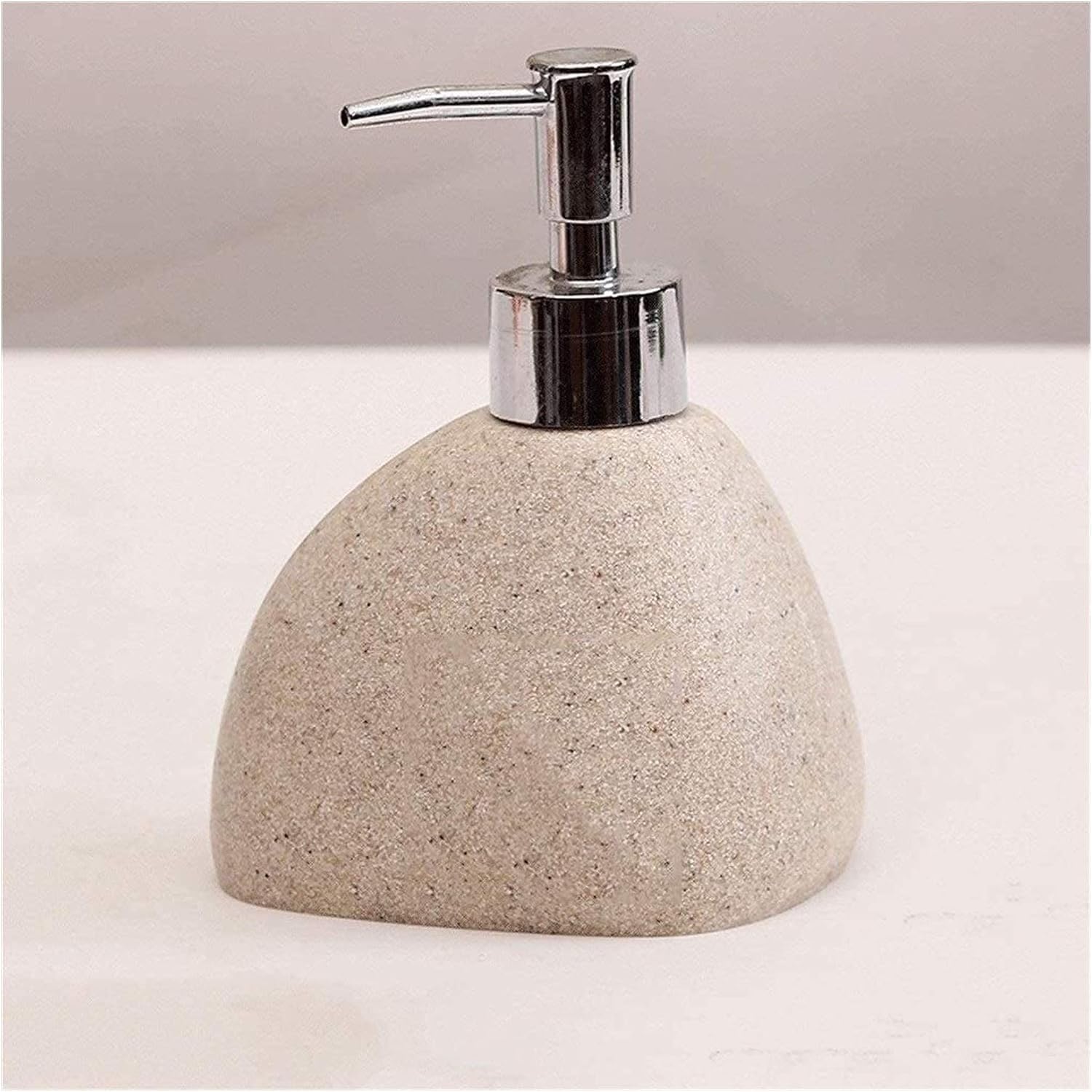 WDSOPK Bathroom accessories Soap dispenser Soap Dispenser with Pump Ceramic Soap Dispenser Beach Style Creative Design Extruded Soap Bottle Ceramic Home & Kitchen