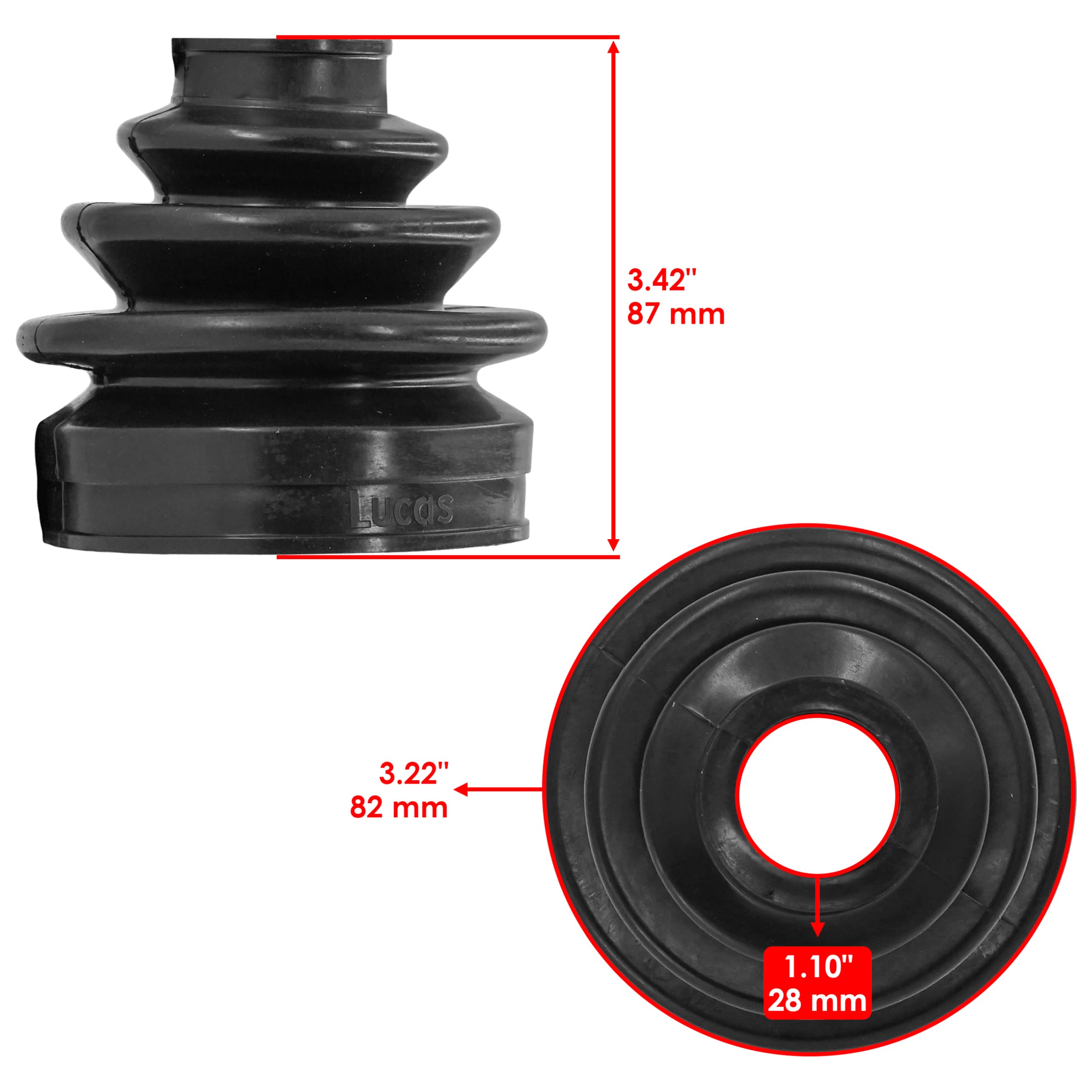 Amazon.com: Caltric Front Outer Cv Axle Boot Compatible with