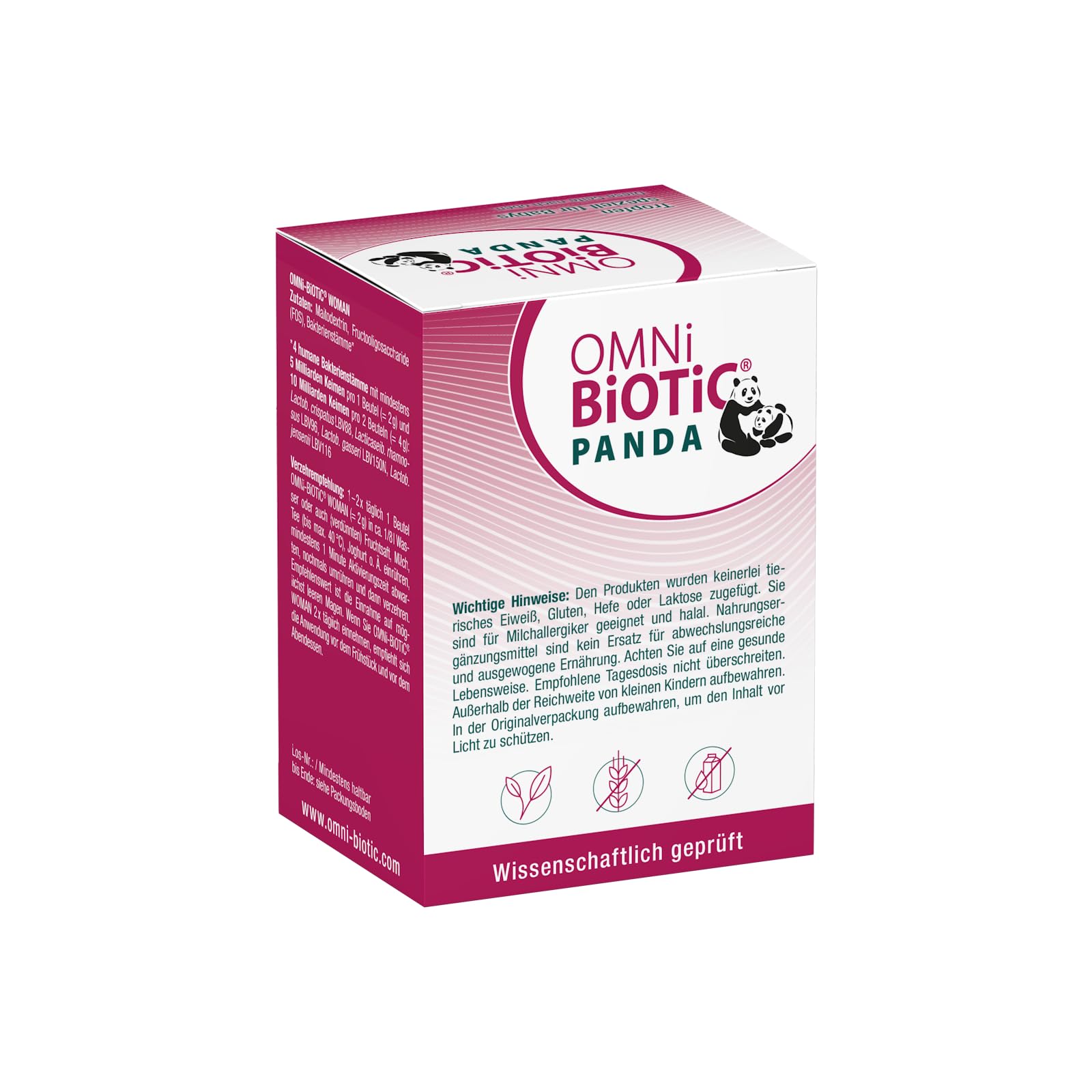 OMNi BiOTiC PANDA Tropfen | Speziell für Babys entwickelt | Besonders leichte Anwendung | Wissenschaftlich fundiert, in Studien geprüft | Vegan | 28 Portionen | 8ml