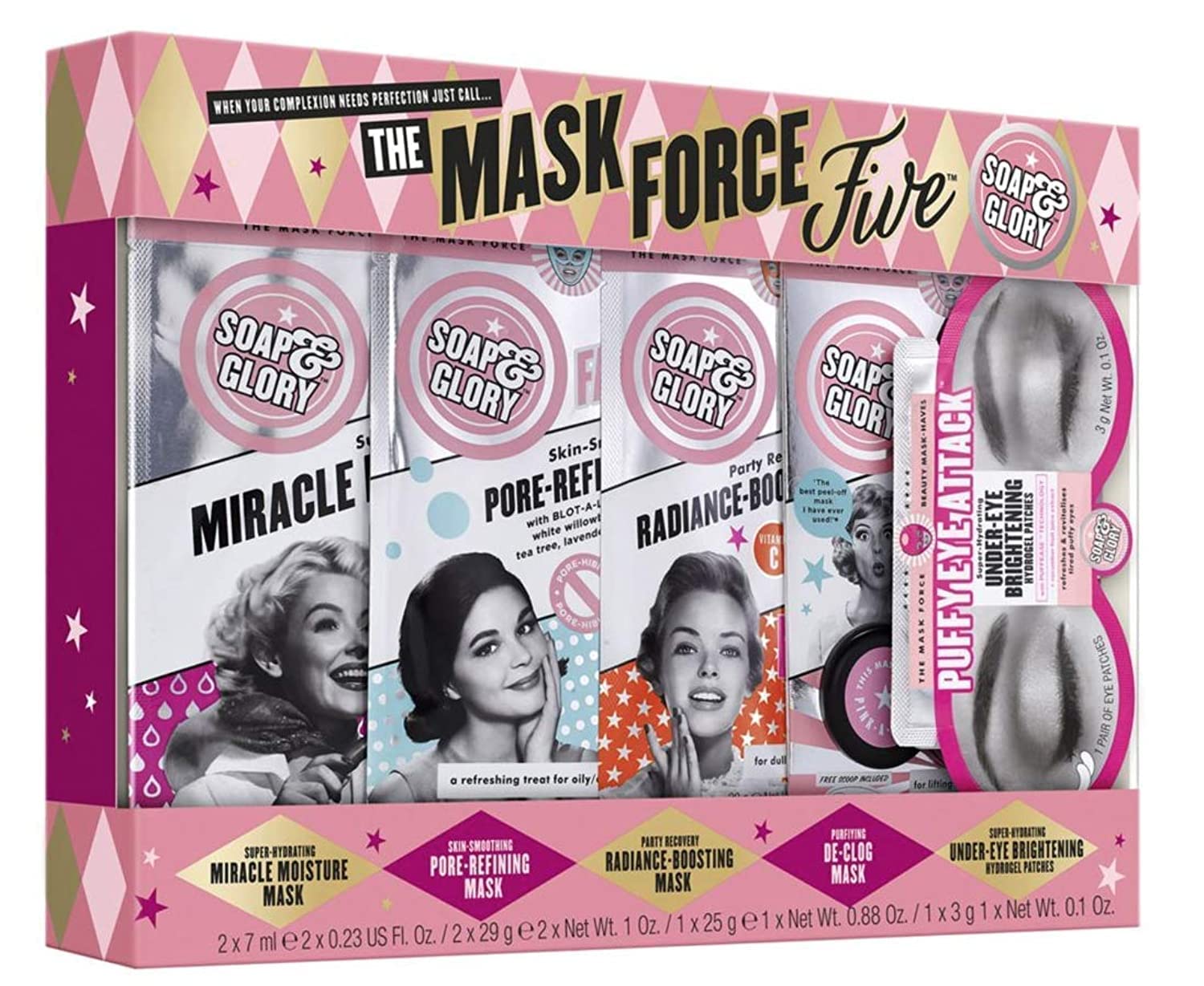Soap & Glory And Mask, Set of 5 Pieces