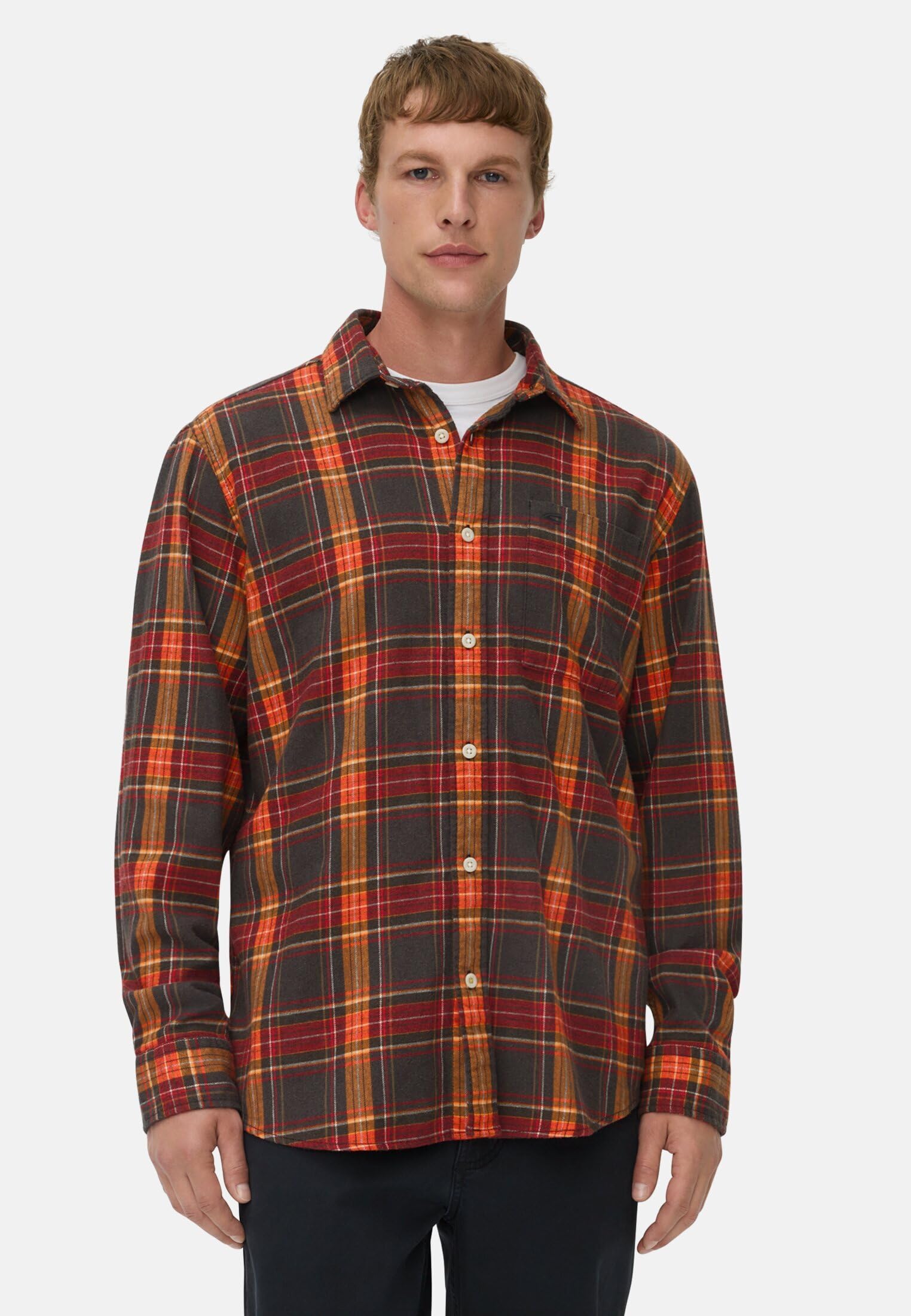 camel active Herren fleXXXactive® Langarmhemd aus leichtem Flanell
