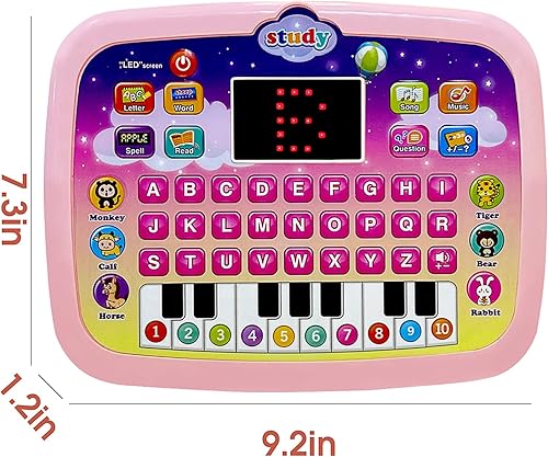 Miniatura 7 de Tableta para niños, almohadilla de aprendizaje interactiva con pantalla, juguetes educativos divertidos regalos -