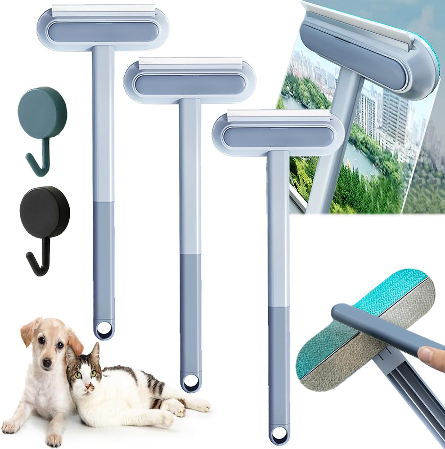 Multifunctional Pet Hair Remover 4in1 Multifunctional Hair Removal Brush Pet