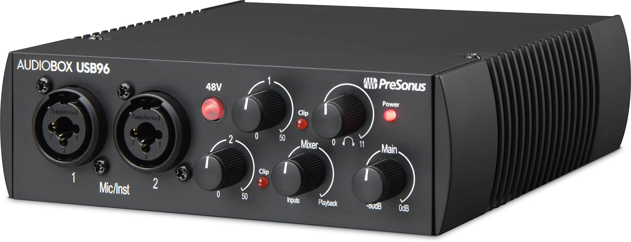 PreSonus AudioBox 96 - USB, Audio interface, For Recording, Streaming, Podcasting with Music Production Software Bundle including Studio One Pro, Ableton Live Lite DAW