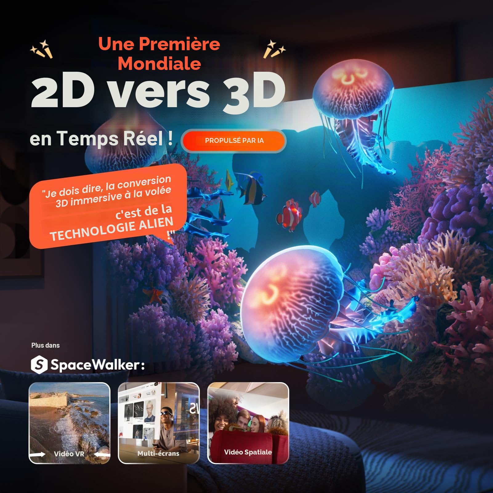 VITURE Lunettes XR/AR Pro, écran 135” 120Hz 1000 nits, Film électrochrome, Audio Harman, compatibles avec iPhone 17/16/15,Android, Mac,PC,Première expérience XR immersive jamais Vue pour la Switch 2