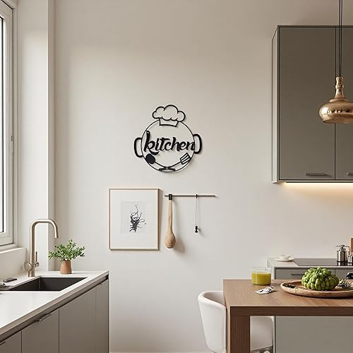 Miniatura 4 de AIM & GGKK Decoración de pared de cocina de metal, letrero de cocina, arte de pared rústico para granja, comedor, decoración del hogar