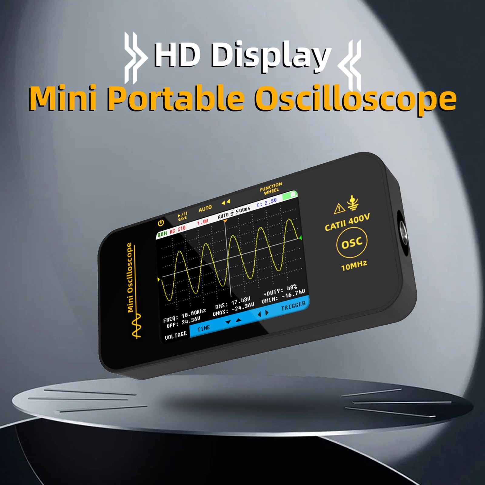 Oscilloscopio portatile digitale da 3,2 pollici con display a colori per analisi accurata dei segnali in varie applicazioni Oscilloscopio digitale