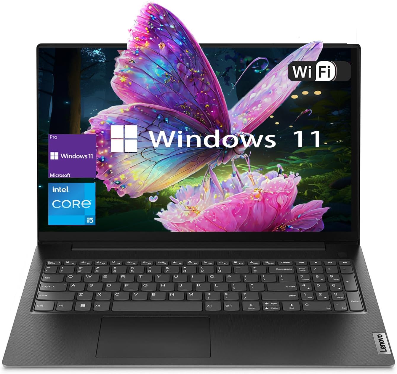 Lenovo V15 Gen 4 15.6" FHD Business Laptop, Intel Core i5-13420H, Intel UHD Graphics, 24B RAM, 2TB SSD, HDMI, RJ45, Webcam, Numeric Keypad, Wi-Fi, Windows 11 Pro, Black