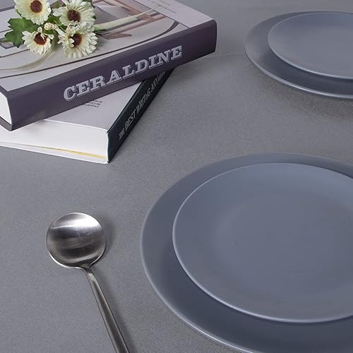 Miniatura 107 de Sancua Mantel cuadrado resistente a manchas y arrugas, lavable, de poliéster, decorativo de tela para mesa de comedor, fiestas de bufé y campamento,