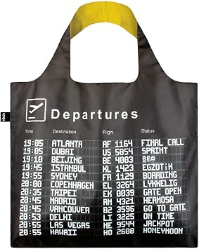 LOQI AIRPORT Arrivals Reusable Shopping Bag