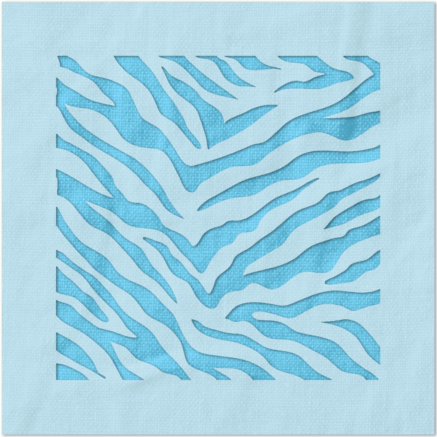 Amazon.com : Stencil Stop Zebra Print Stencil - Reusable for DIY ...
