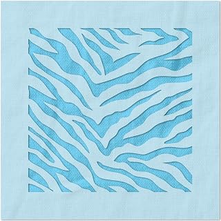 Stencil Stop Zebra Print Stencil - Reusable for DIY Projects, Painting, Drawing, Crafts - 14 Mil Mylar Plastic (24 x 24 inches)