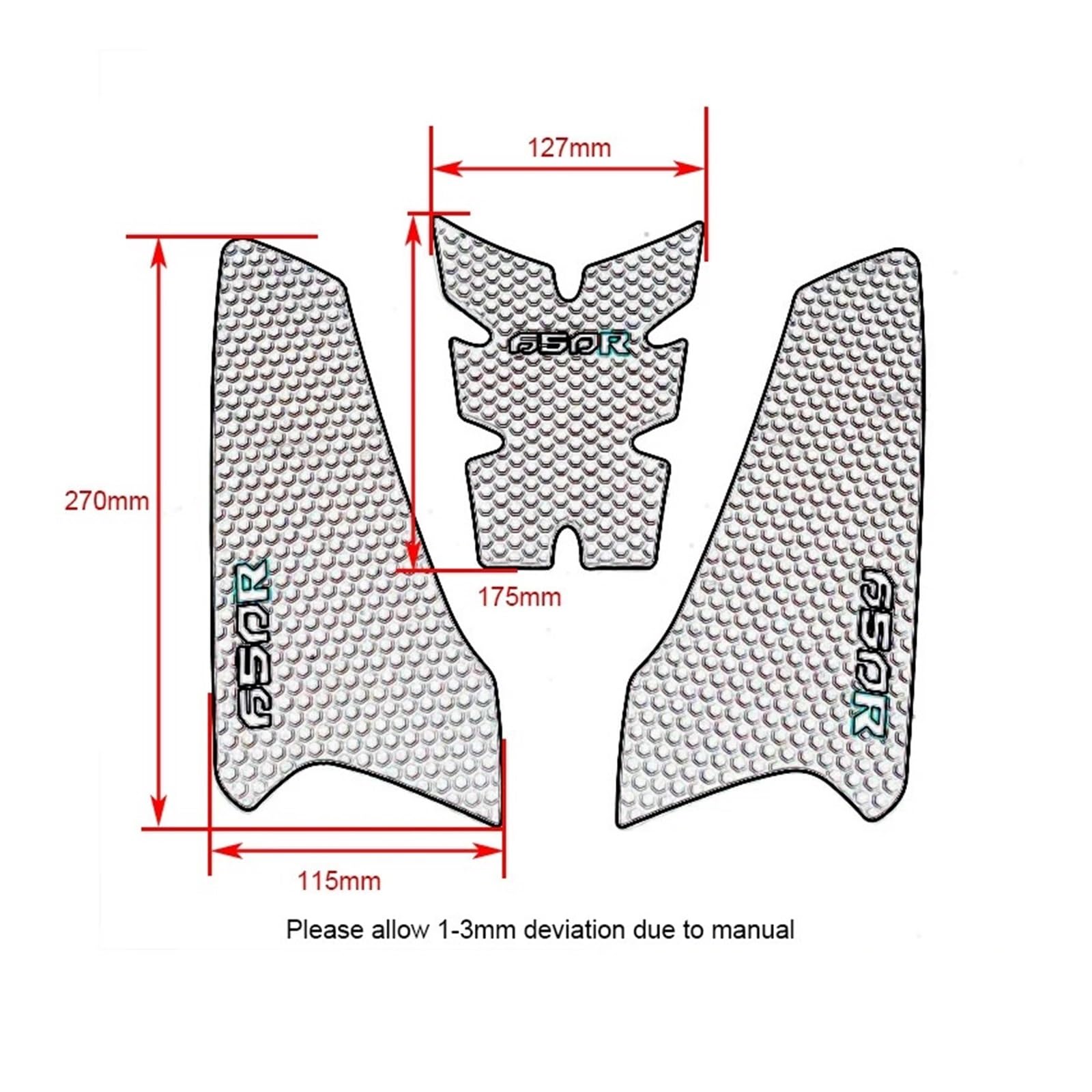 Motorrad Tankpad Fit Für HO&ND&A CB650R CBR650R Motorrad Anti-slip Kraftstoff Tank Pad Schutz Aufkleber CB 650R CBR 650R 2019-2023 2022 2021 2020