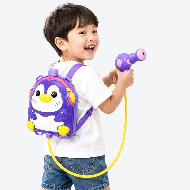 Pistola de Agua con Mochila Recargable - Juguete de Verano para Niños