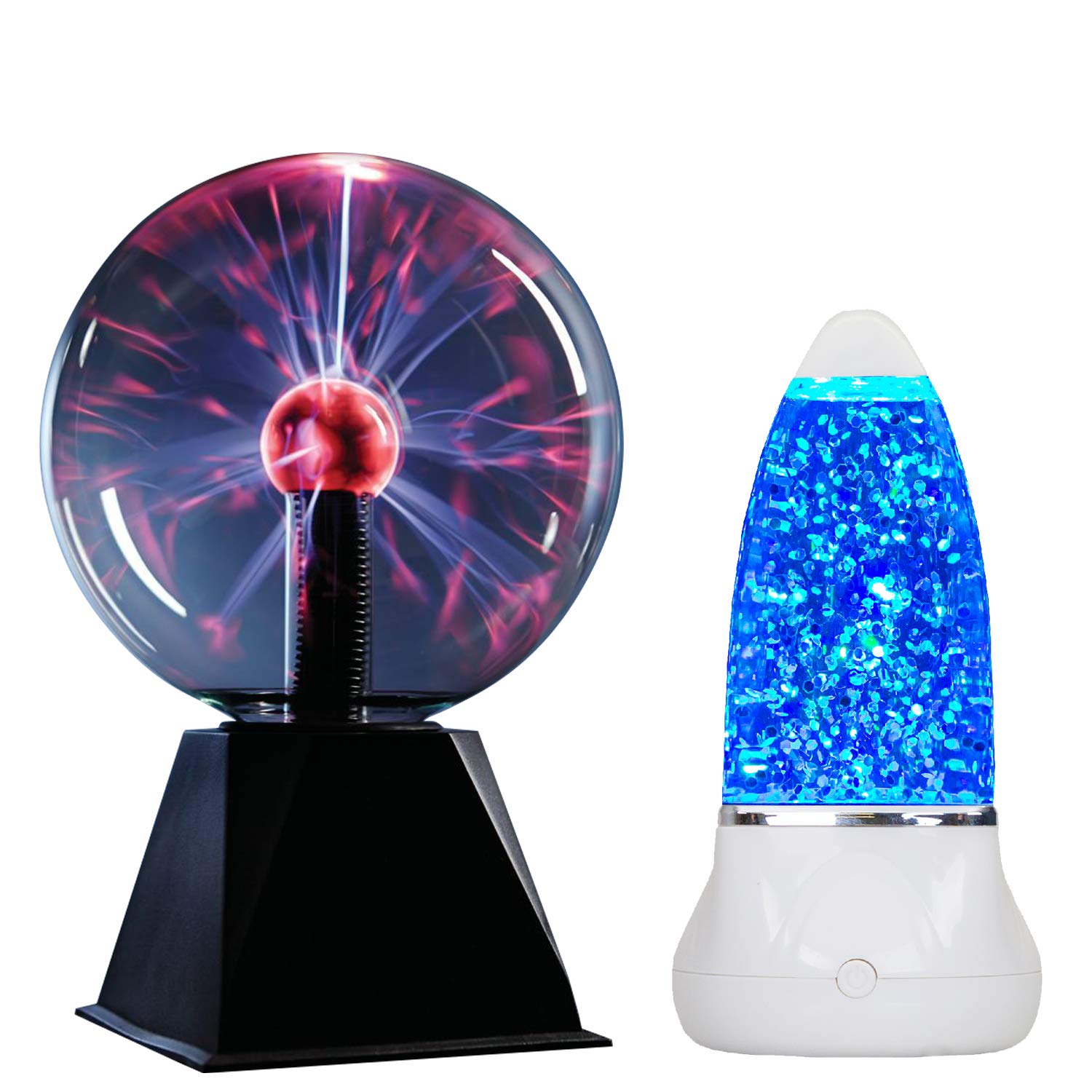 Playlearn Light 8 Inch Mega Plasma Ball Touch & Sound Activated & Colour Changing Mood Volcano Lamp
