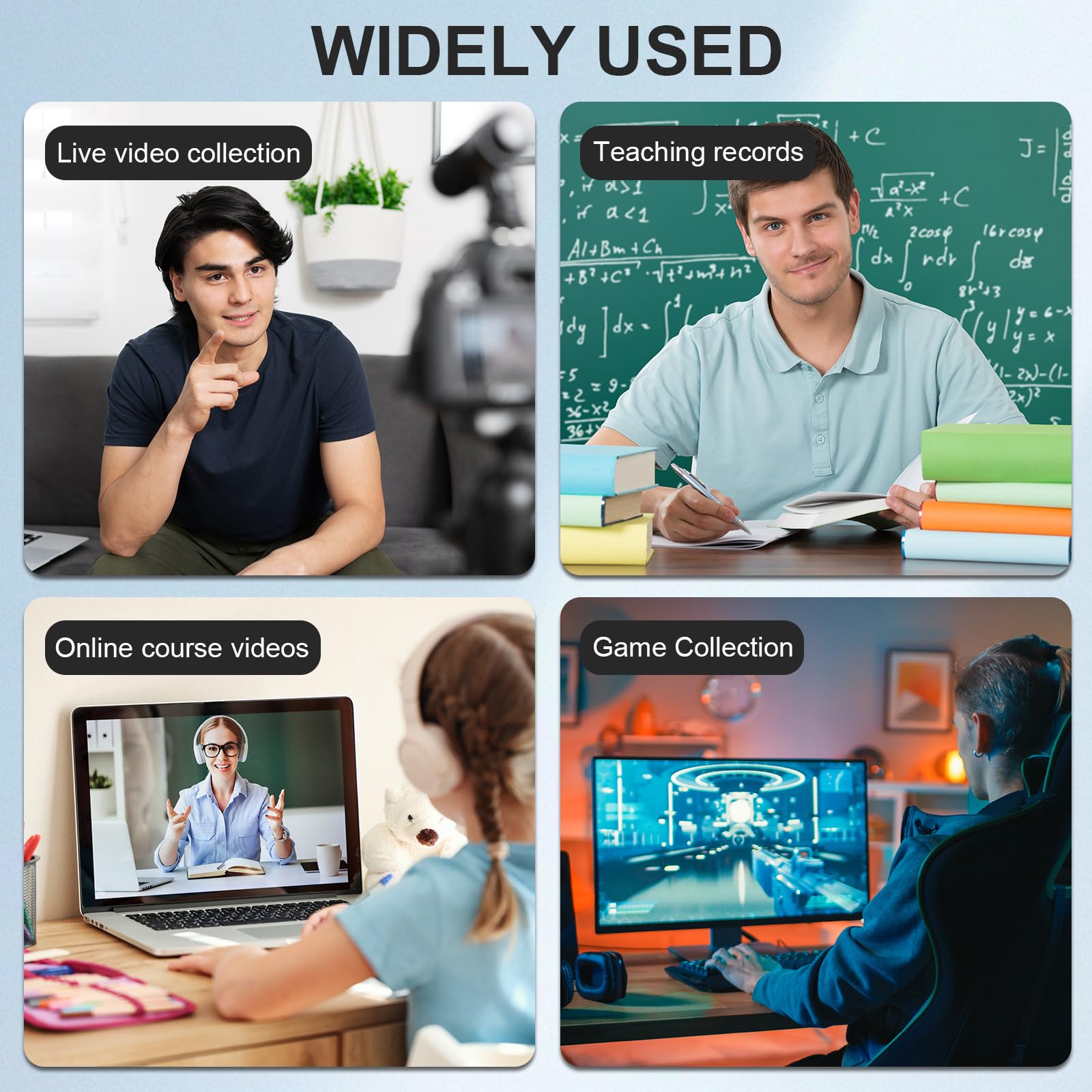 Capturadora Video, Adaptador USB a HDMI, 4K Adaptador HDMI USB Tarjeta, Portátil para Edición de Vídeo Juegos Streaming