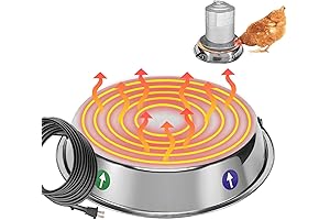 Poultry Waterer Heated Chicken Water Heater for Founts in Coop