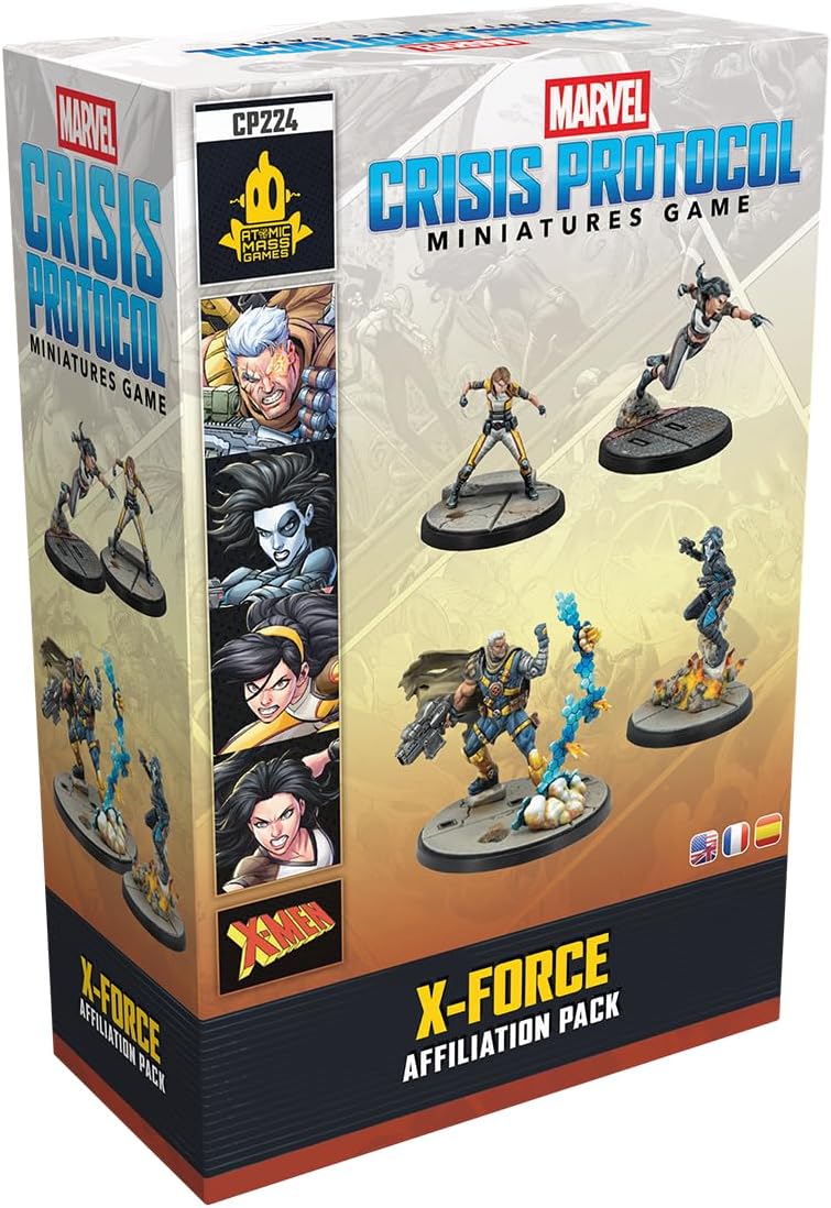 Marvel: Crisis Protocol X-Force Affiliation Pack | Miniatures Tabletop Game | Ages 14+ | 2 Players | 90+ Minutes Playing Time