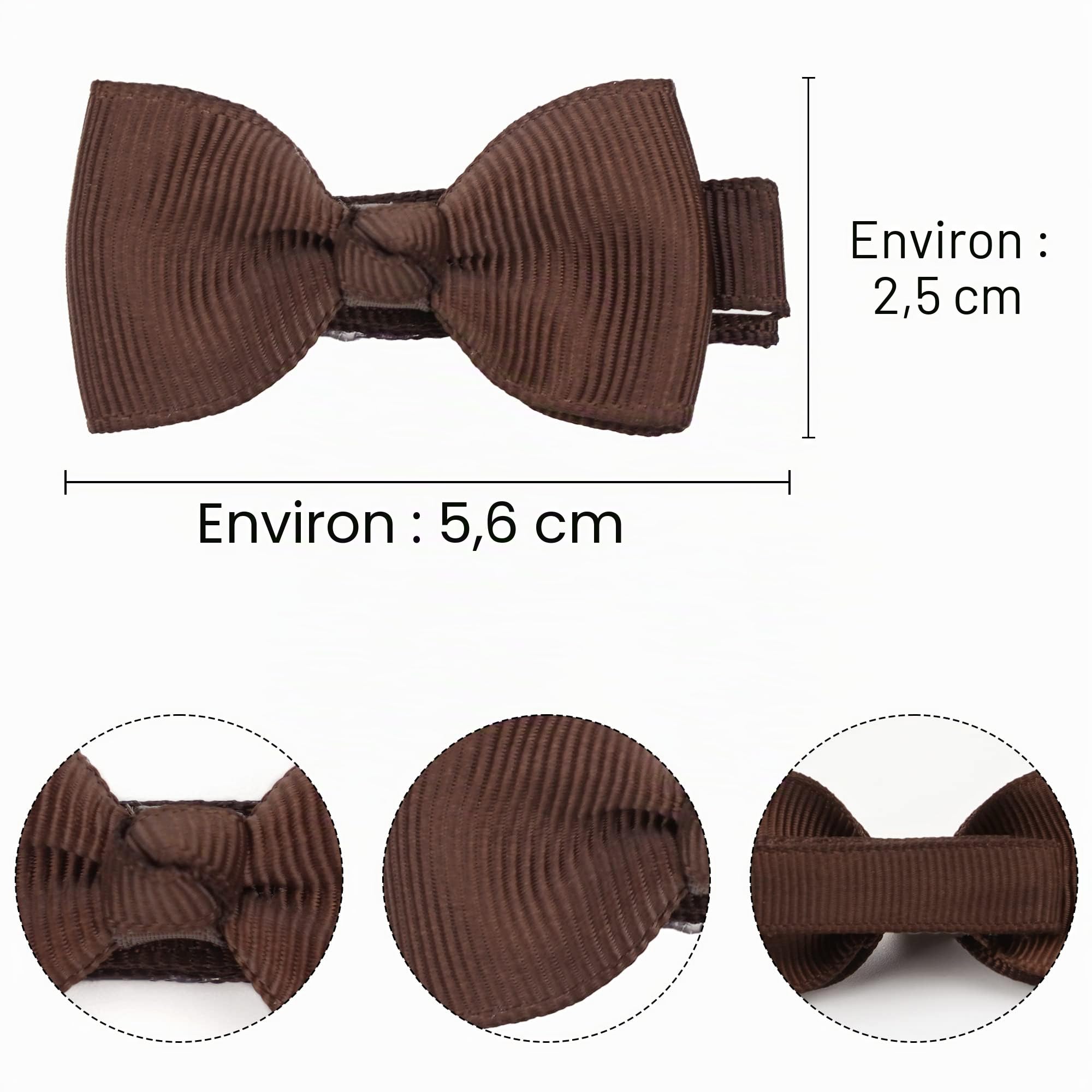 JOYOYO 50 pièces Barrettes cheveux filles Ruban complet recouvert, Petites pinces à cheveux Craft de 2 pouces pour les cheveux fins de bébé