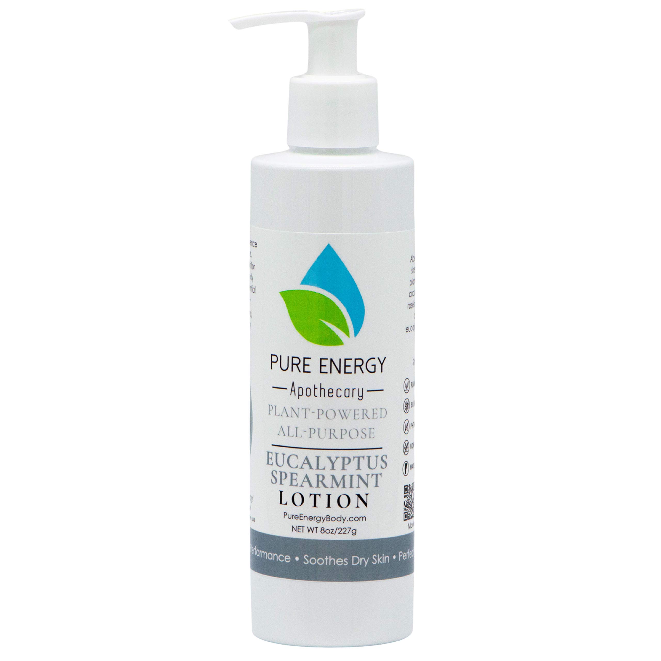 NATURAL HAND AND BODY LOTION, 8 OZ (EUCALYPTUS & SPEARMINT)