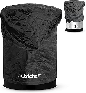 NutriChef Quilted Cover for Water Boiler & Hot Water Dispenser, High-Quality Diamond Cotton, Machine Washable, Protects Hot Water Heater Electric and Drink Dispensers for Parties, 14.1” x 20”
