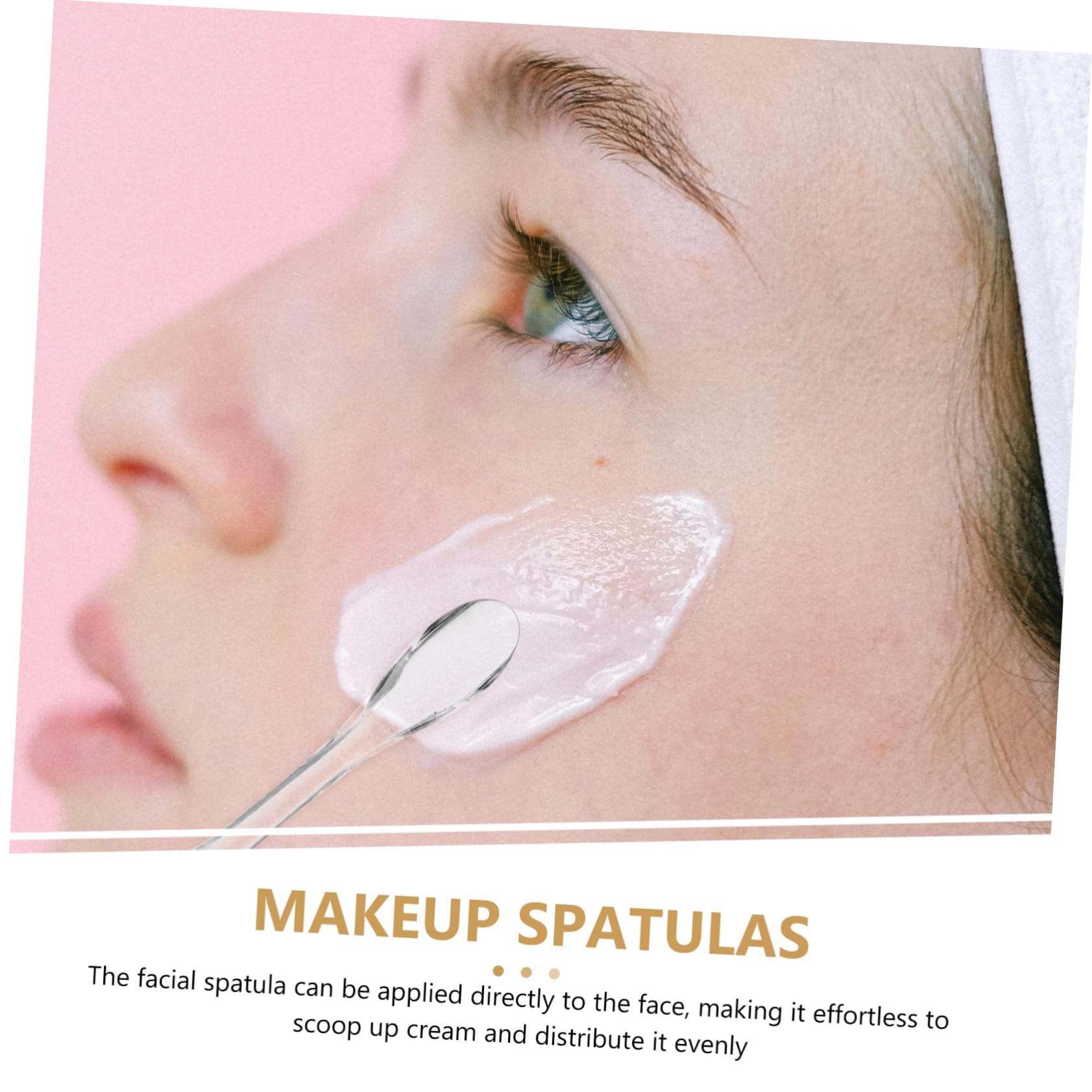 Healeved 100piezas Espátulas Cosméticas Transparentes Para Maquillaje Aplicador De Crema Facial y Lociones Herramienta De Control Para Mujeres Reutilizables y Prácticas Compacto