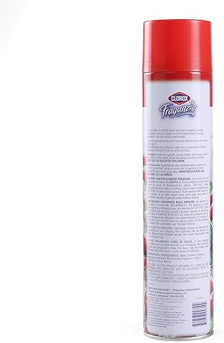 Miniatura 5 de Clorox Fraganzia - Ambientador en aerosol con aroma a explosión de cereza, 20 onzas, tamaño extra de larga duración, ambientador de ambiente de 20