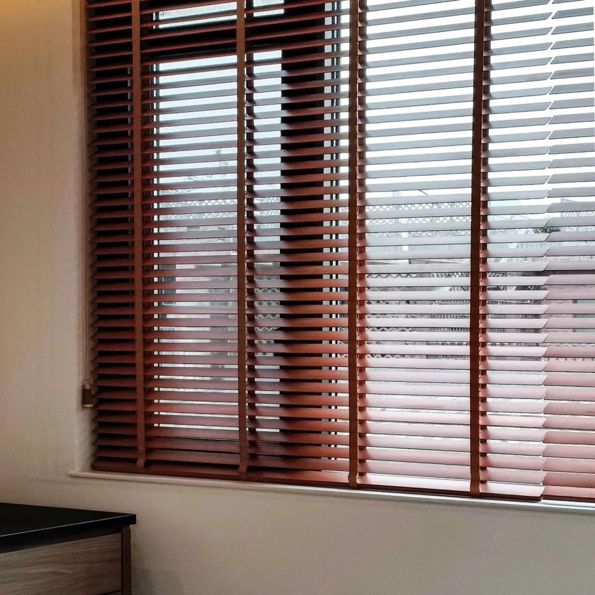 Amazon｜木製 ウッドブラインド 幅65/80/85/100/110/120/125/130/150