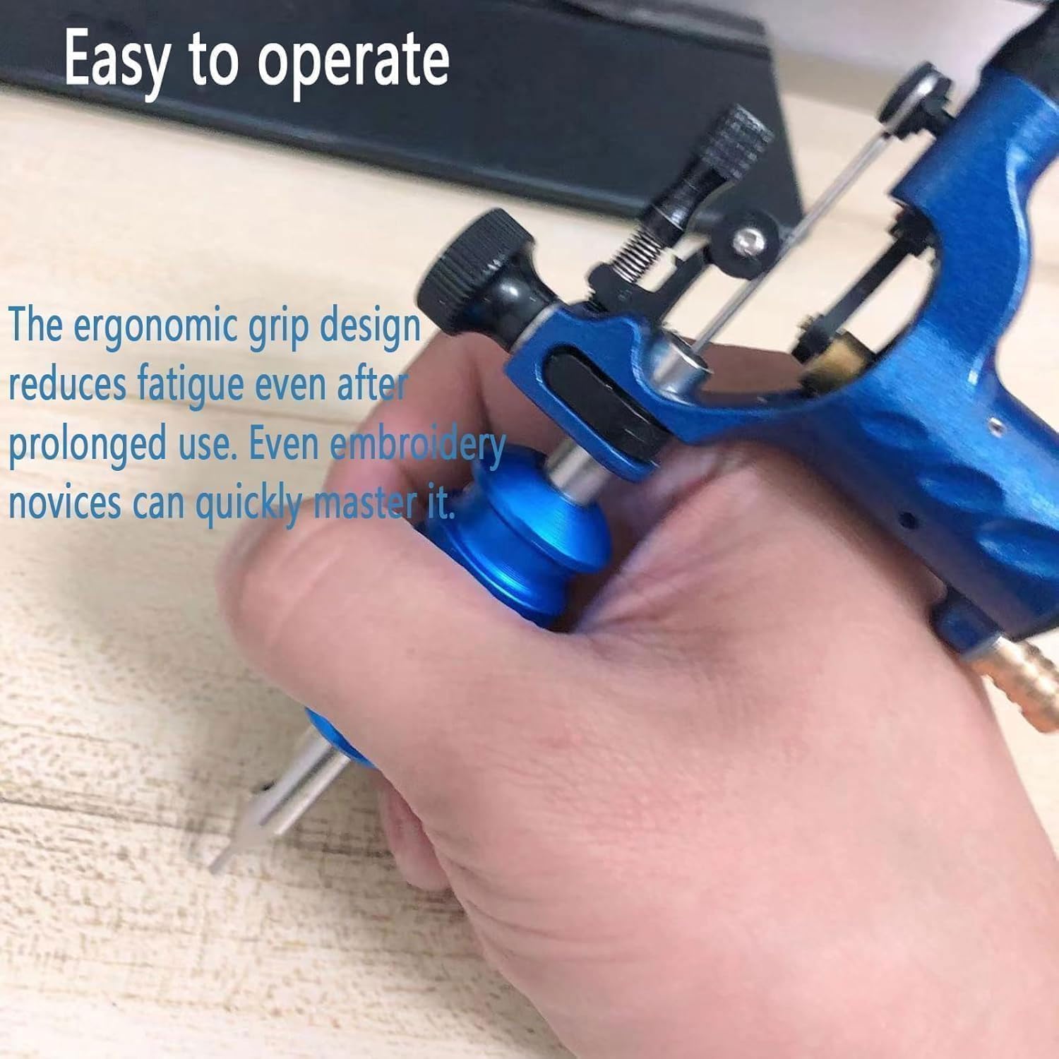 Máquina eléctrica para bordar con aguja, con velocidad ajustable para crear patrones murales, para vestidos de novia, ligera y silenciosa, ideal para bordados creativos de bricolaje, para sastrerías