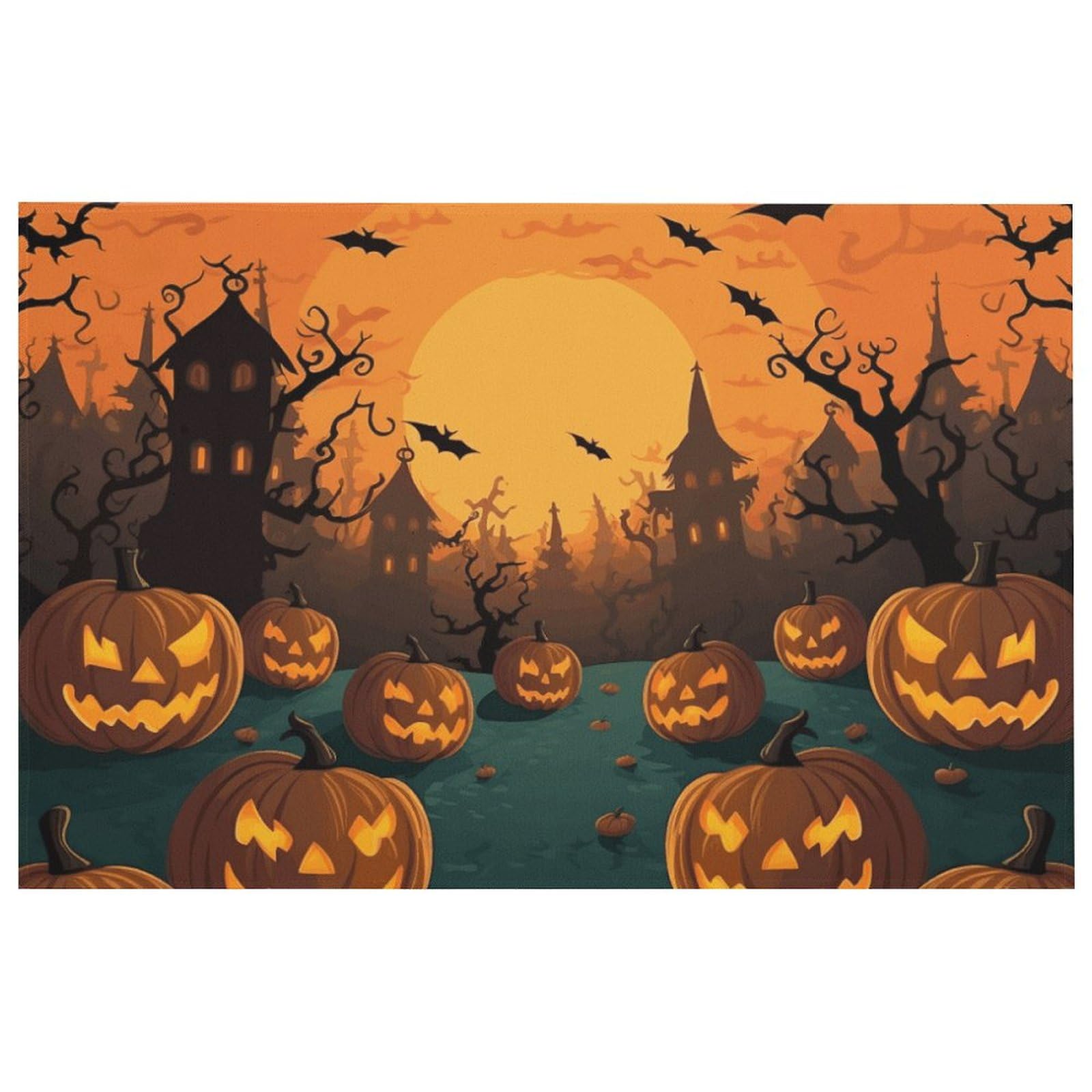 Tapis Halloween antidérapant et absorbant pour sécuriser le sol de la cuisine