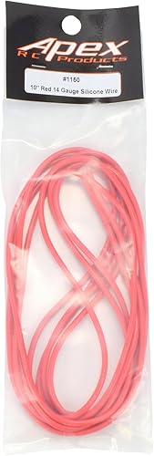 Miniatura 3 de Apex RC Products 10' rojo calibre 14 super flexible batería de filamento alto/motor de alambre de cobre aislado de silicona # 1150