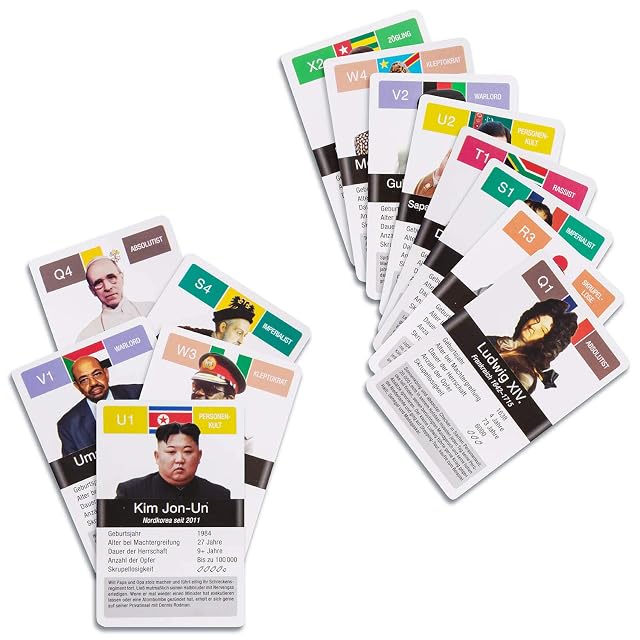 Foto 3 de 7 de Goods+Gadgets® Juego de Cartas Dictadores - 32 Líderes Históricos