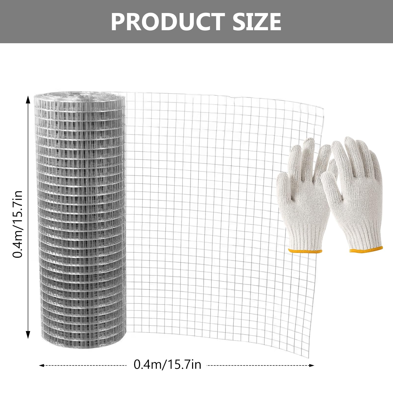 Grillage Métallique À Mailles Fines, Maille Fine 6 MM, Grillage Métallique Galvanisé, Grille Métallique Fine, Treillis Métallique À Mailles Fines, Pour Cages À Lapins, Jardin 40 CM X 5M