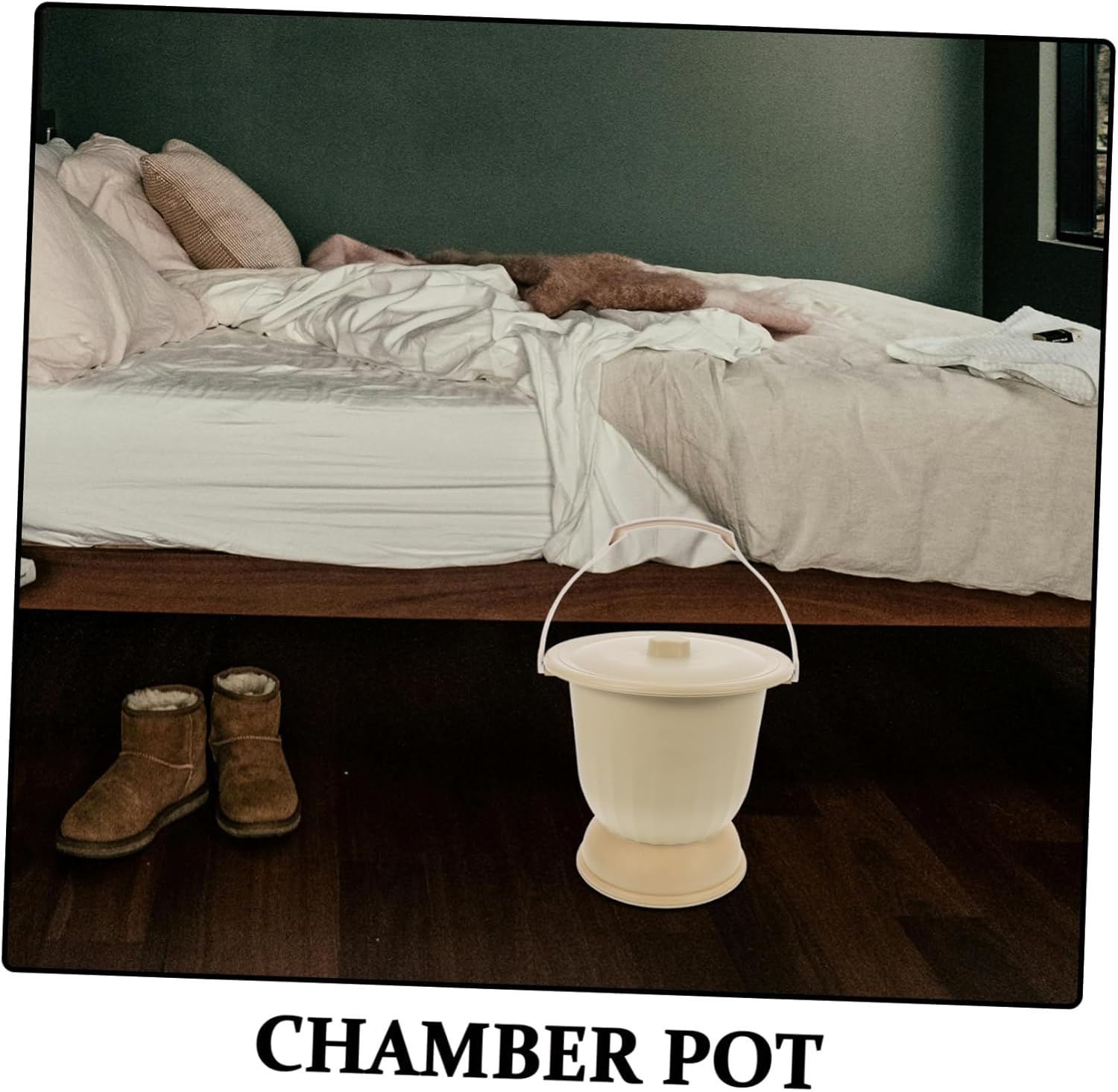 Chamber Pot Cover Maternity Spittoon Urine Pot Bedpan Urine Bucket Easy Wash Material