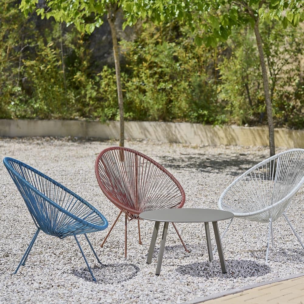 Sillón de jardín Acapulco Terracota Cuerda 72 x 77 x 84 cm