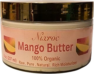 Organic Mango Butter,100% Organic & Pure, Raw Natural & Unrefined. Skin Moisturizer For Face, Body & Hair. Moisturizer For all type of Skin