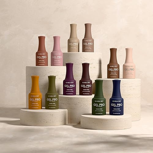 Miniatura 2 de KIARA SKY Gel Pro Colección de esmaltes de uñas de gel sin hema, 12 colores cada botella de 0.5 onzas líquidas, The Fall Edit