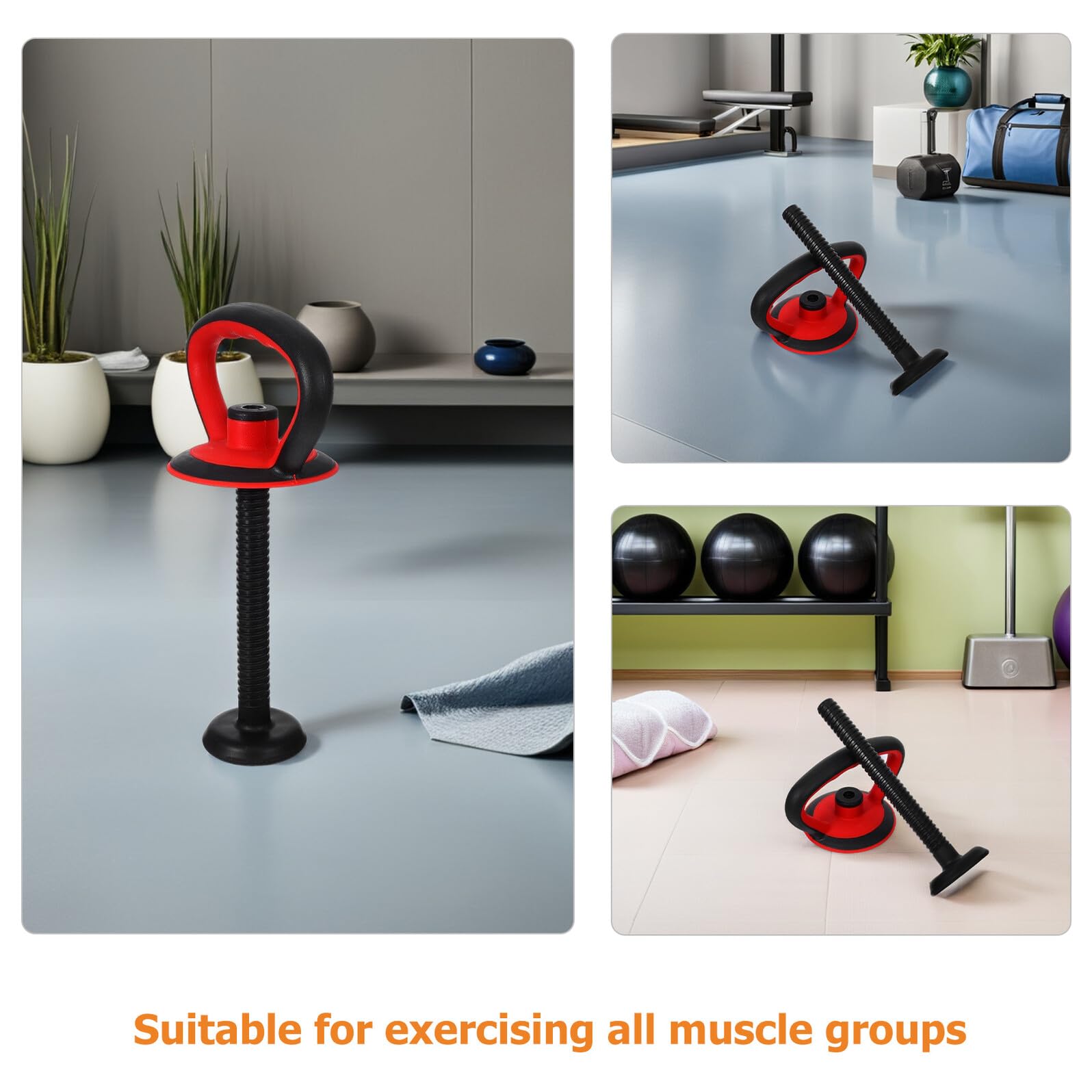 BESPORTBLE Kit 2 Maniglie Regolabili per Kettlebell in Metallo Dado di Base Accessori Fitness per Allenamento Parte Superiore del Corpo Attrezzatura Salvaspazio per Uso Domestico e