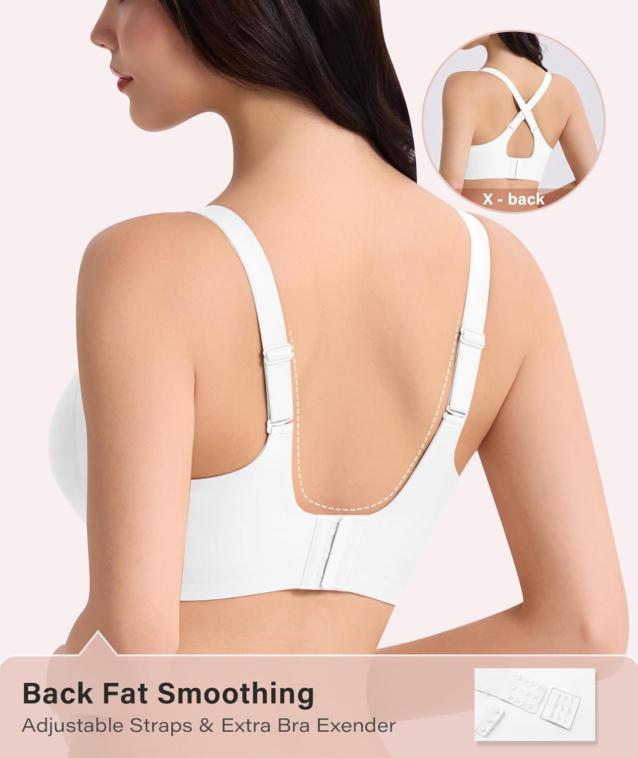 Jelly Bras for Women No Underwire-Seamless Wireless Push Up Bra Full Coverage Tshirt Bralette Comfortable Everyday Bra - Image 3