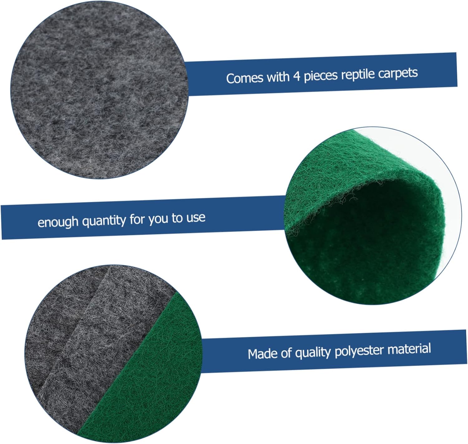 POPETPOP 8pcs Reptile Carpet Mat Comfortable Terrarium Liner for Lizards Geckos Snakes Tortoises Substrate for Easy Maintenance Visual Appeal