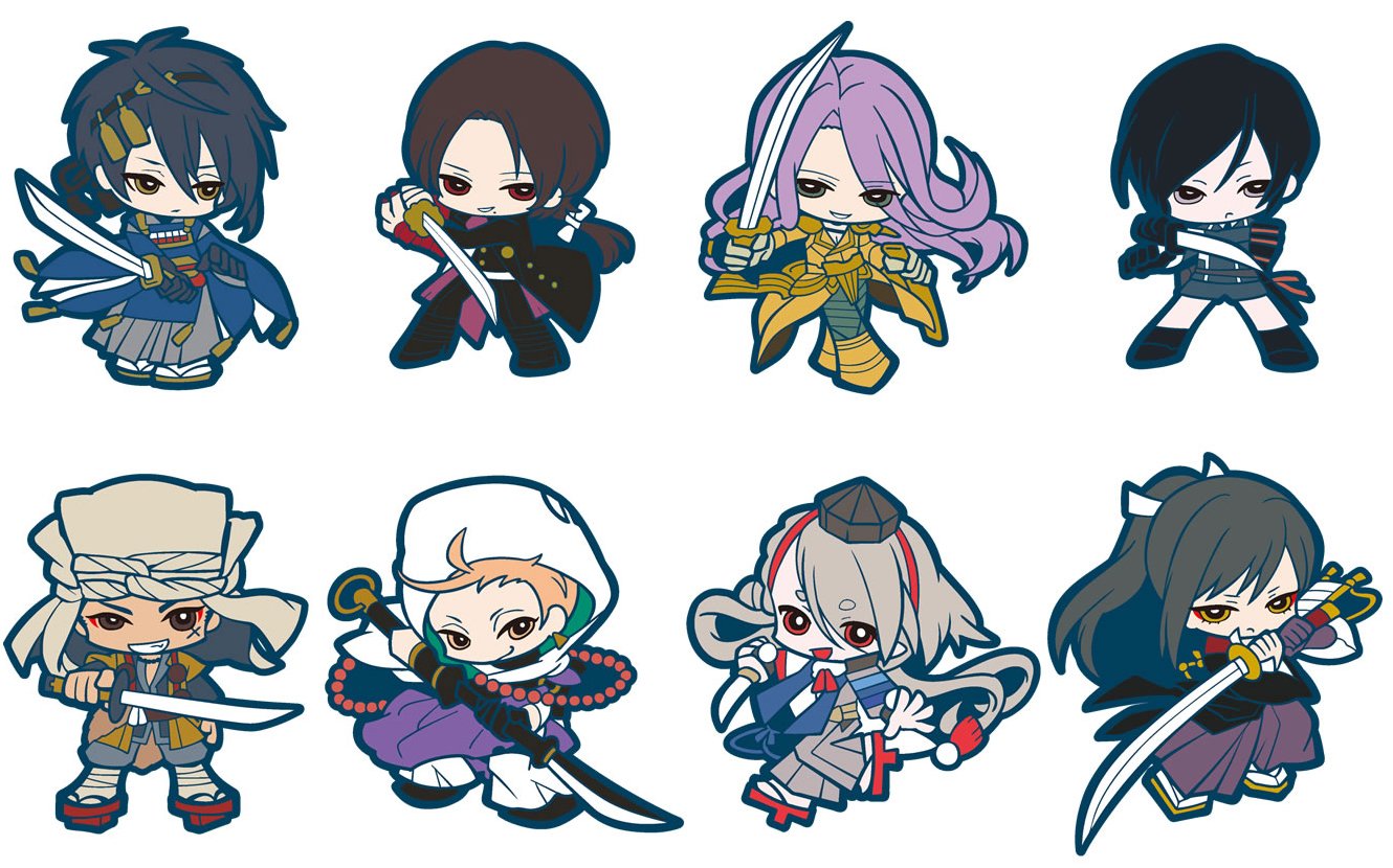 Amazon.co.jp: 刀剣乱舞 カプセルラバーマスコット其の一 全8種セット