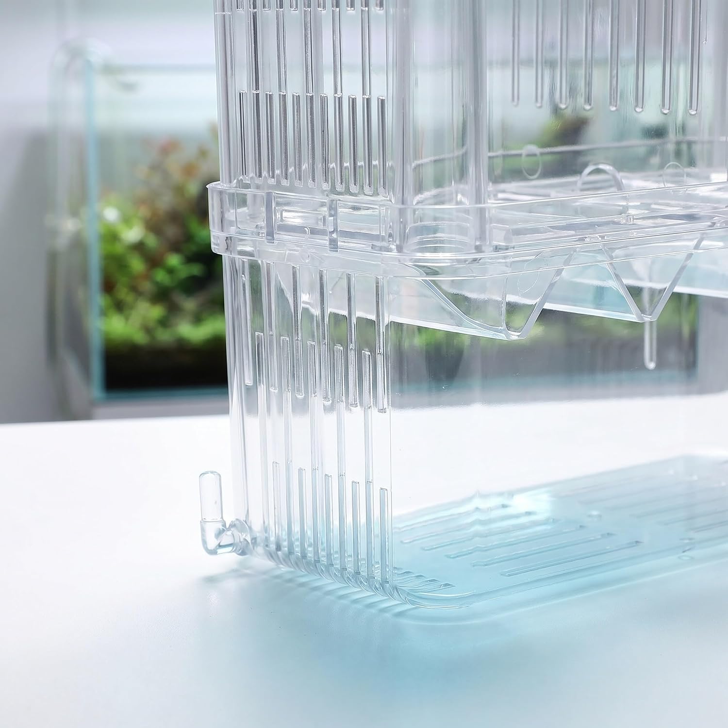 Aquarium Fish Breeding Box Easy Maintenance and Effective Separation with Suction Cups Plastic Fish Egg Incubator