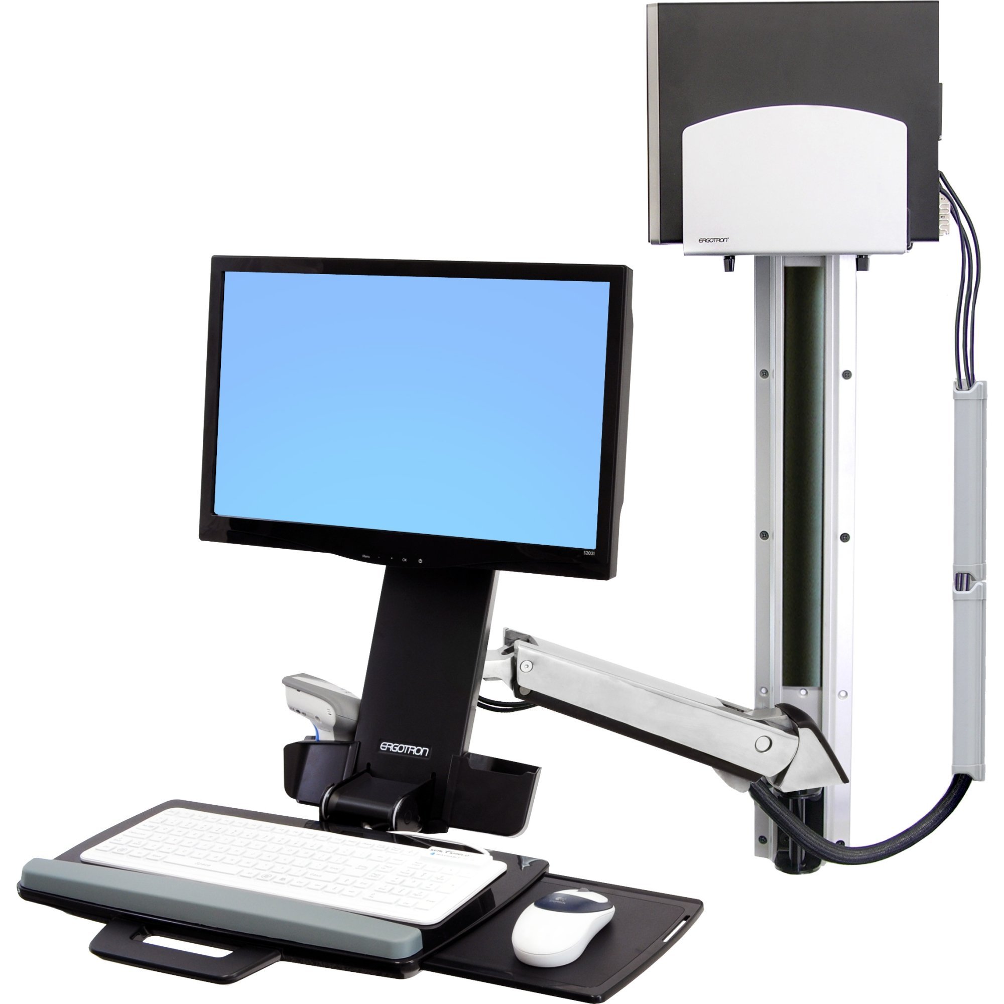 Bras articulé Ergotron Sv pour station fixe : la solution debout