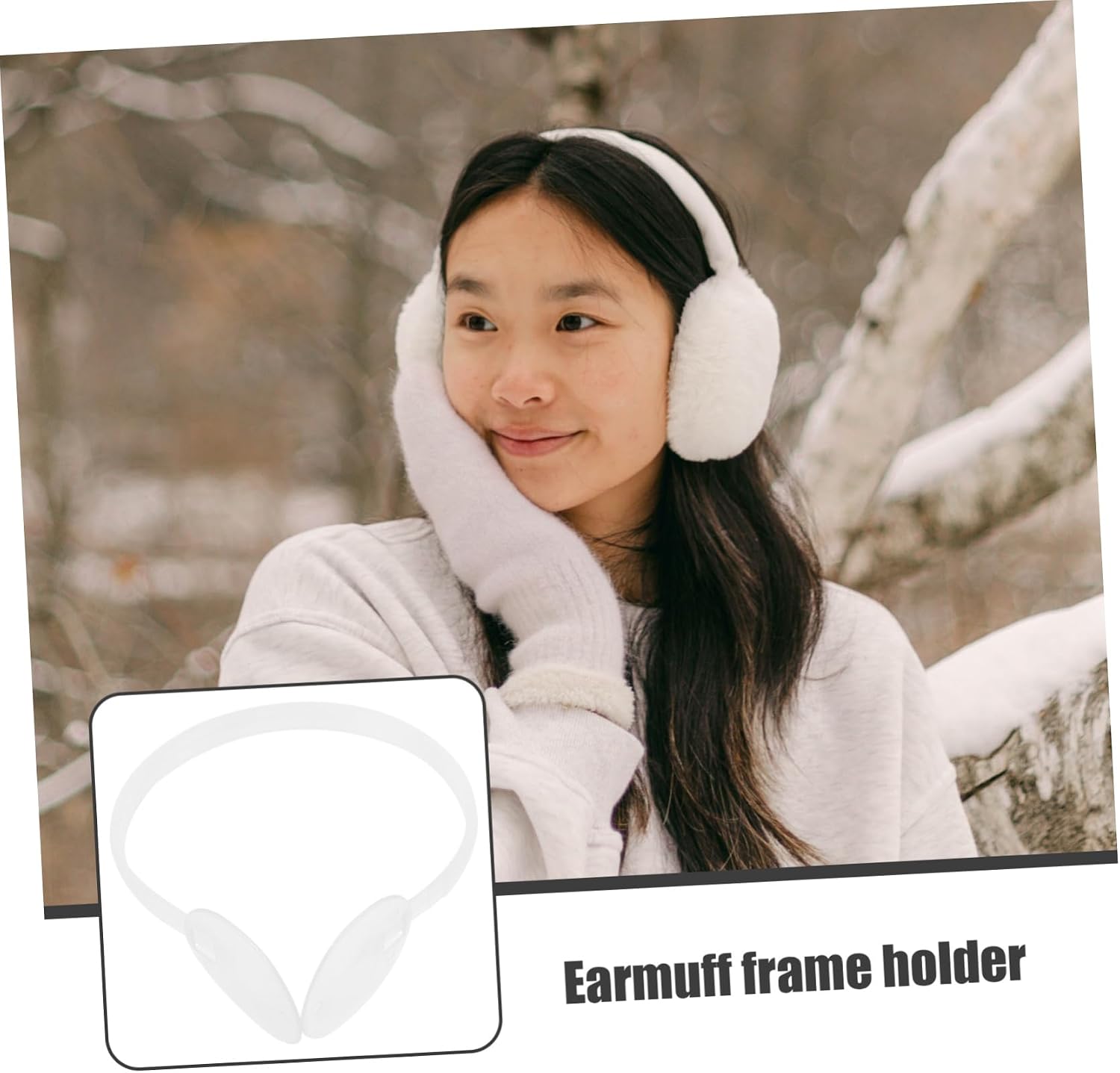 ULTECHNOVO 4pcs DIY Earmuff Frame Rack Plastic Support for Replacement