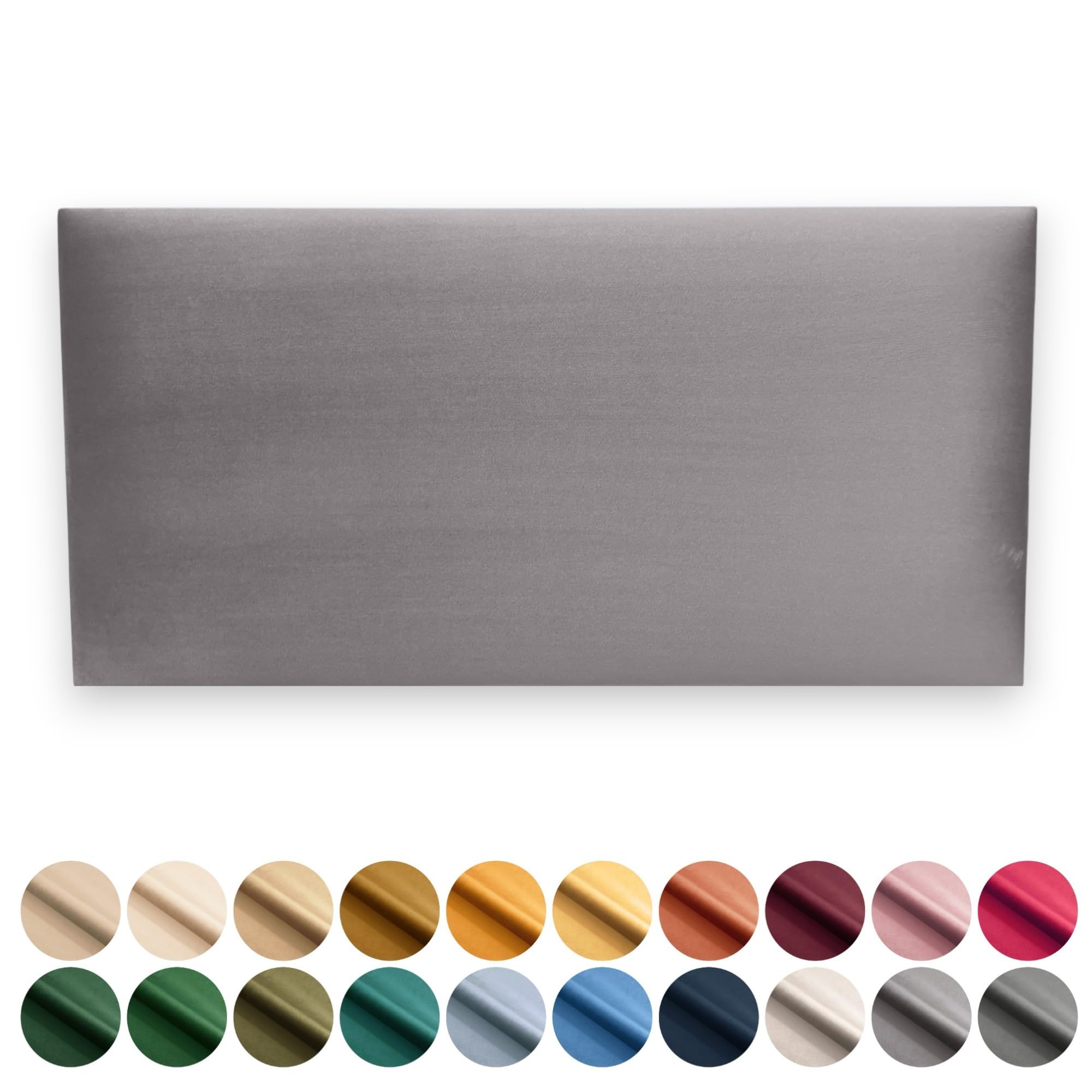 Angelo - Wandpolster - 3D Wandpaneele Bett - Wandkissen - Polsterpaneele - Polster Paneele - Gepolstert Paneele Wand - Grau 2 100x25 - Polster Paneele - Deckenpaneele - Rechteck