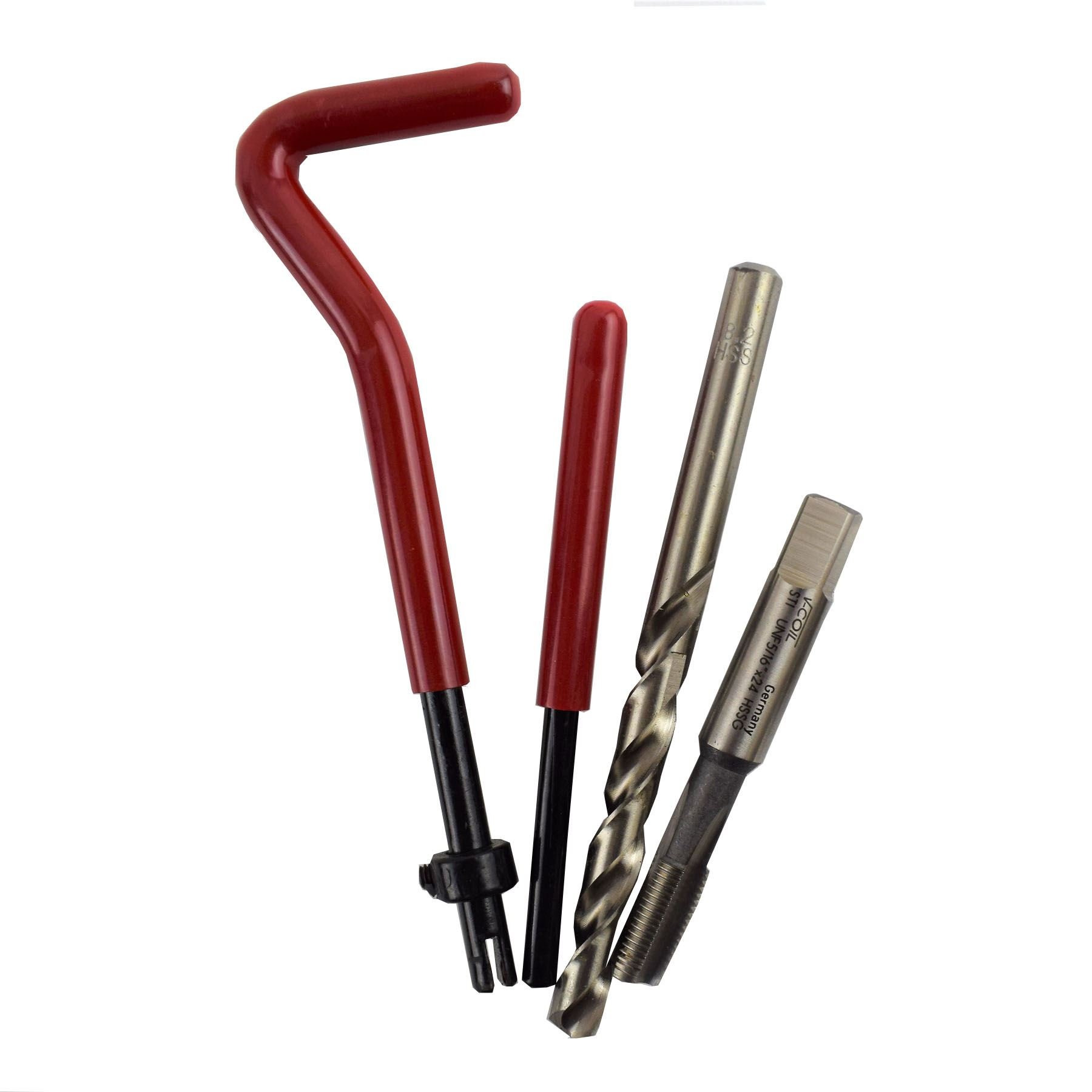 AB Tools-Unithread 5/16" x 24 UNF Imperial Toca Reparar Kit de Fresas Helicoil roscas dañadas 14PC Kit