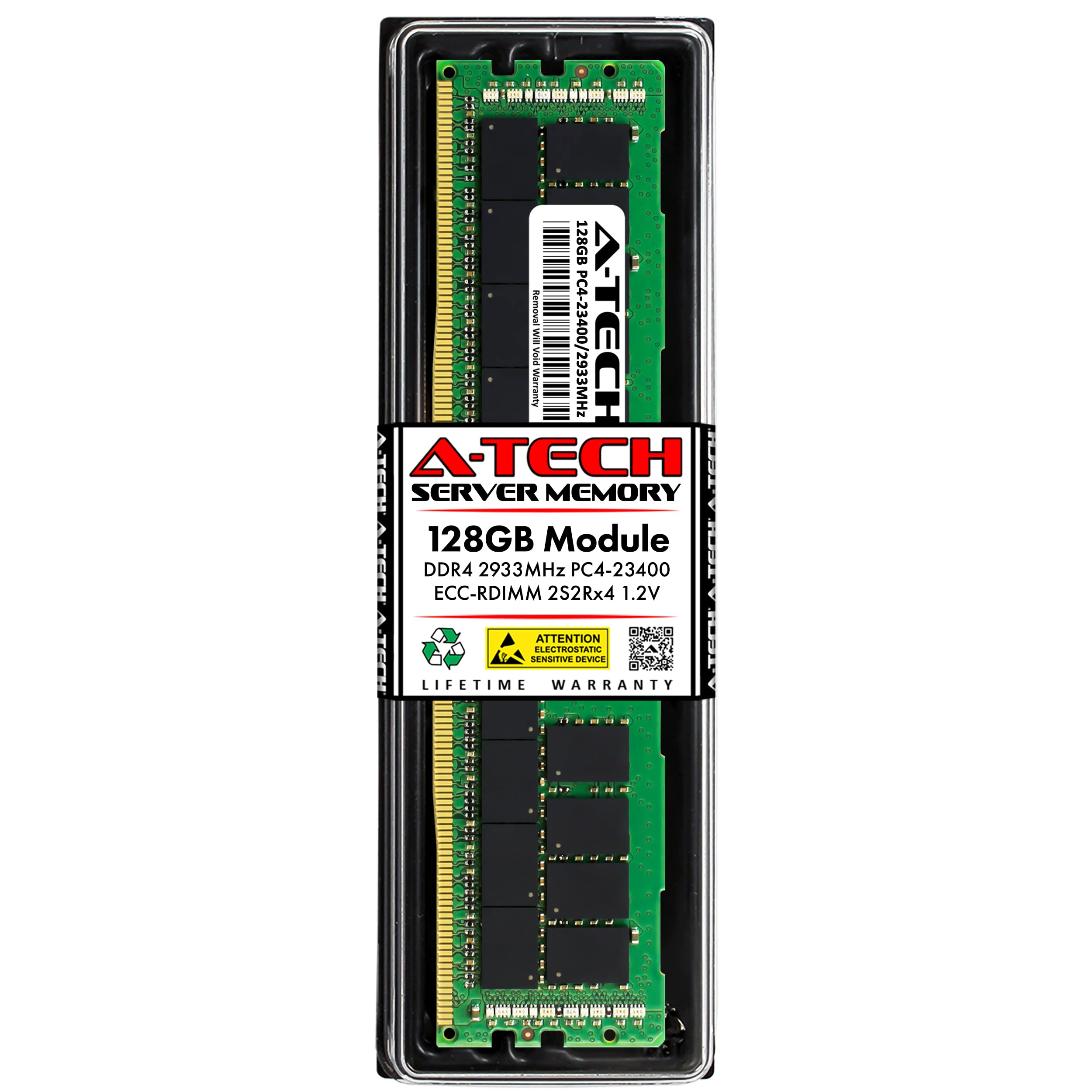 A-Tech 128GB DDR4 2933MHz PC4-23400 ECC RDIMM 4Rx4 (3DS