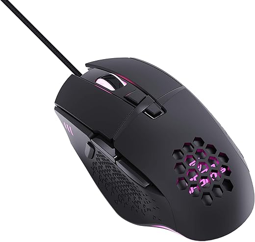 coconut GM2 Bullet Wired USB 8 Programmable Keys and Dedicated Fire Button Wired Gaming Mouse for Laptop