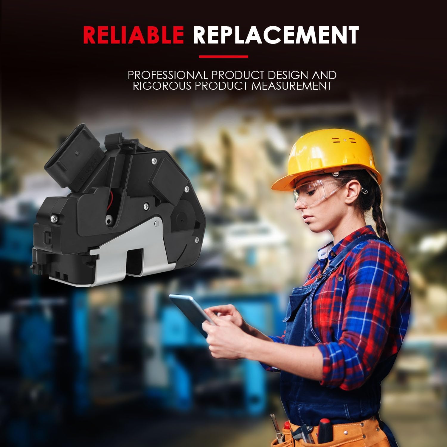 CCIYU 2-Pack Door Lock Actuator Set Front Right & Rear Right Side Compatible for Ford Focus 2012 13 14 15 16 2017 Power Door Lock Actuator Replaces BF6A-F21812-AG, BF6A-F26412-AD