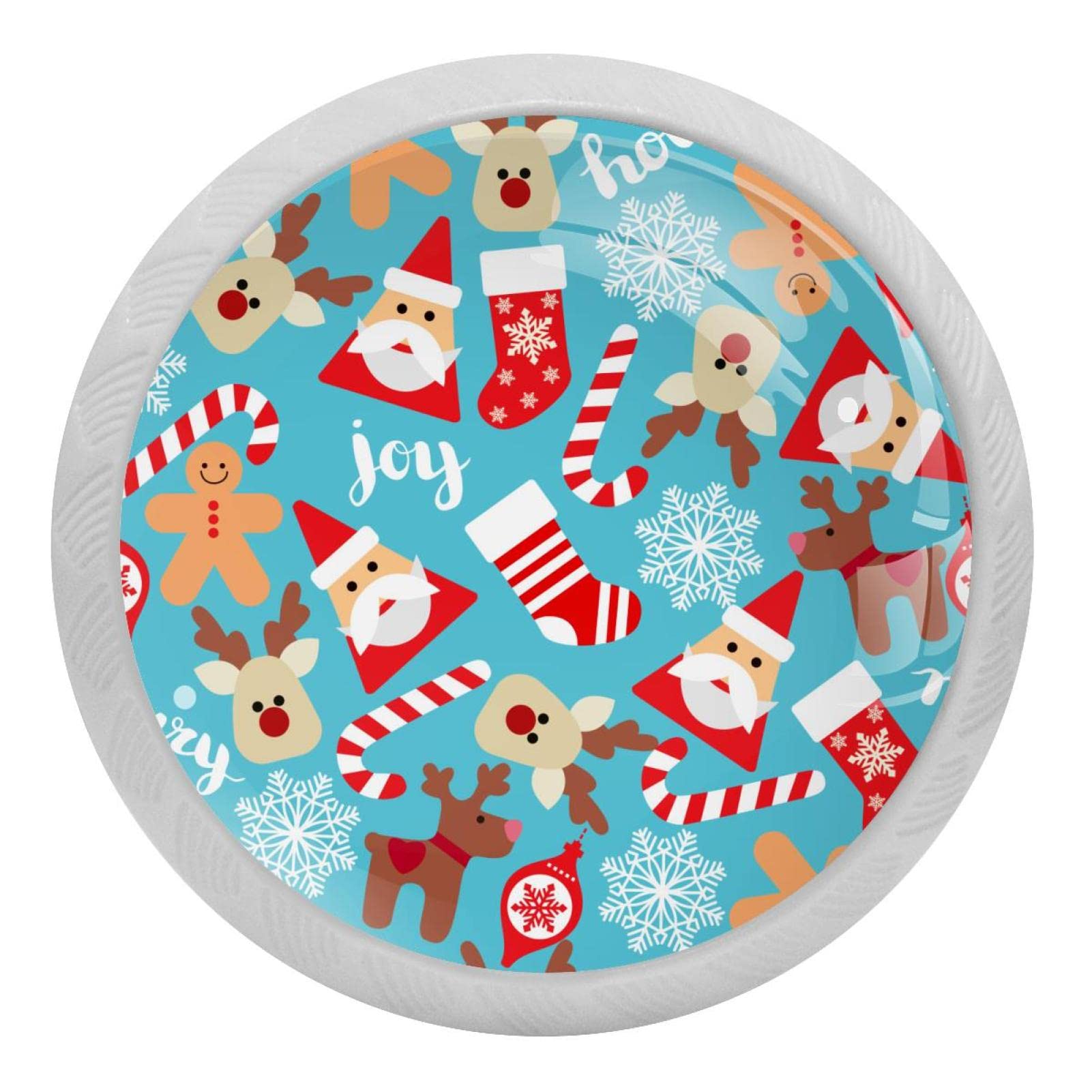 Bouton de placard de cuisine fluorescent pour illuminer votre déco de Noël x4